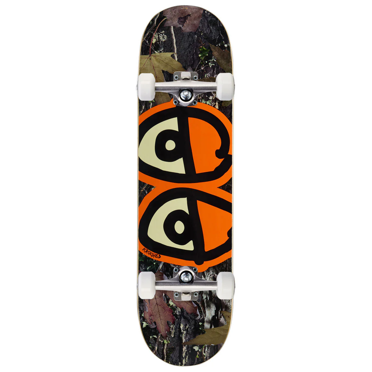 Krooked Team Eyes Skateboard Complete - Orange - 8.25"