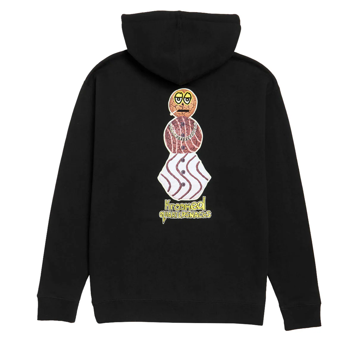 Krooked x Quartersnacks Snackman Hoodie - Black