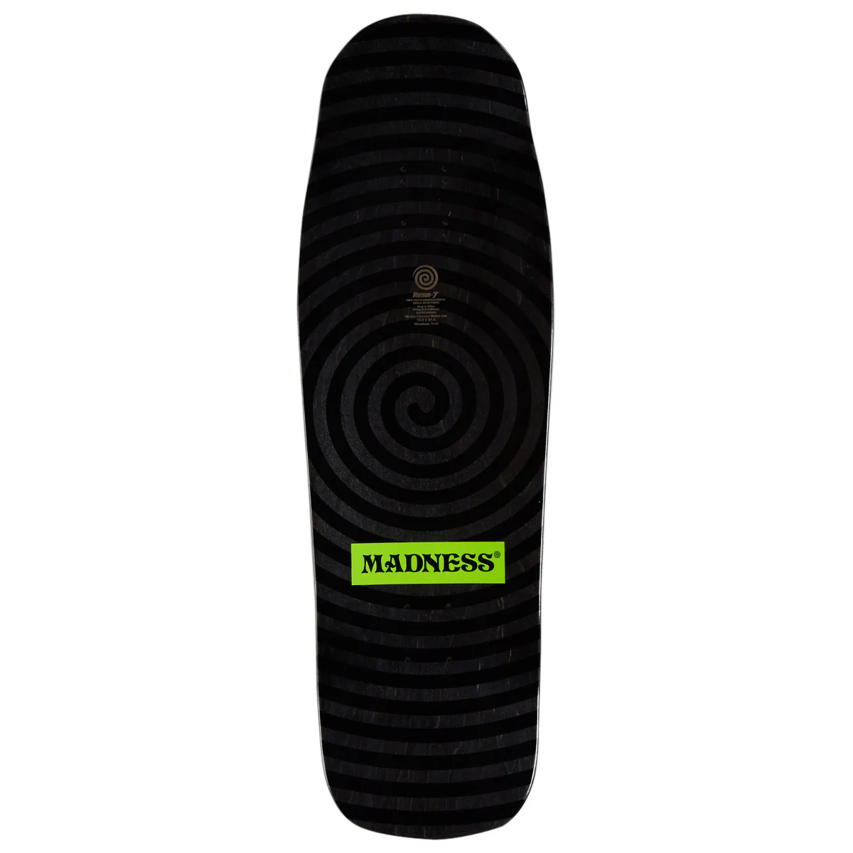 Madness Split R7 Skateboard Deck - Safety Yellow/Holographic - 10.00" - Image 2