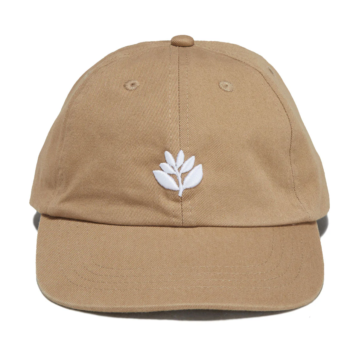 Magenta Bossed Dad Hat - Beige - Image 5