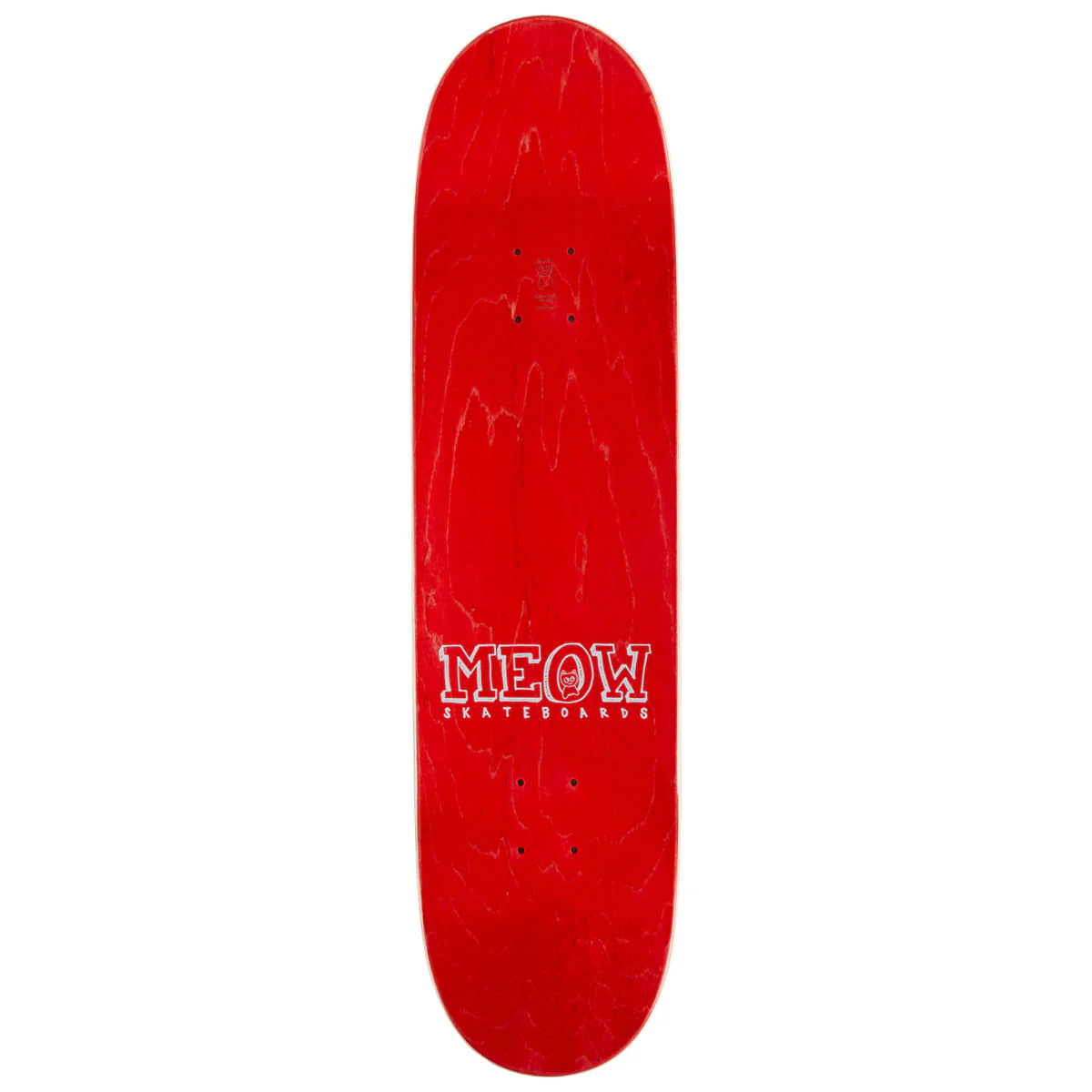 Meow Big Cat Skateboard Deck - Teal - 8.25" - Image 2