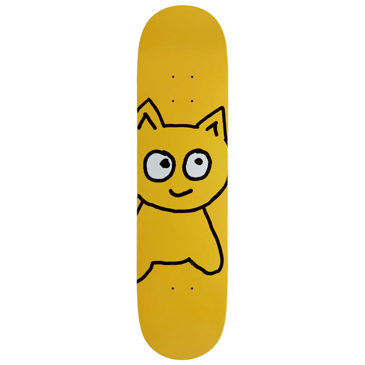 Meow Big Cat Skateboard Deck - Yellow - 8.00"