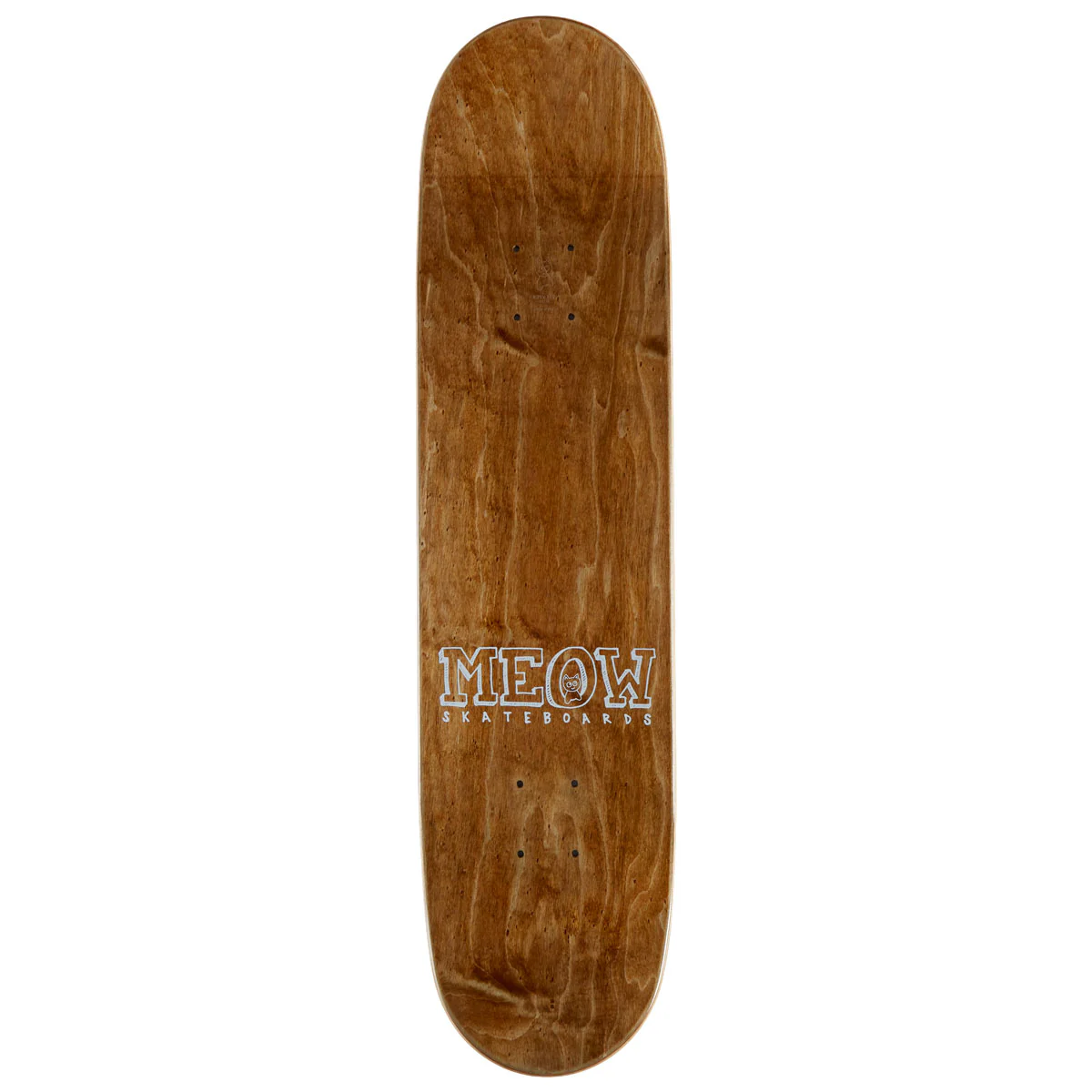 Meow Logo Skateboard Deck - Teal - 7.75" - Image 2