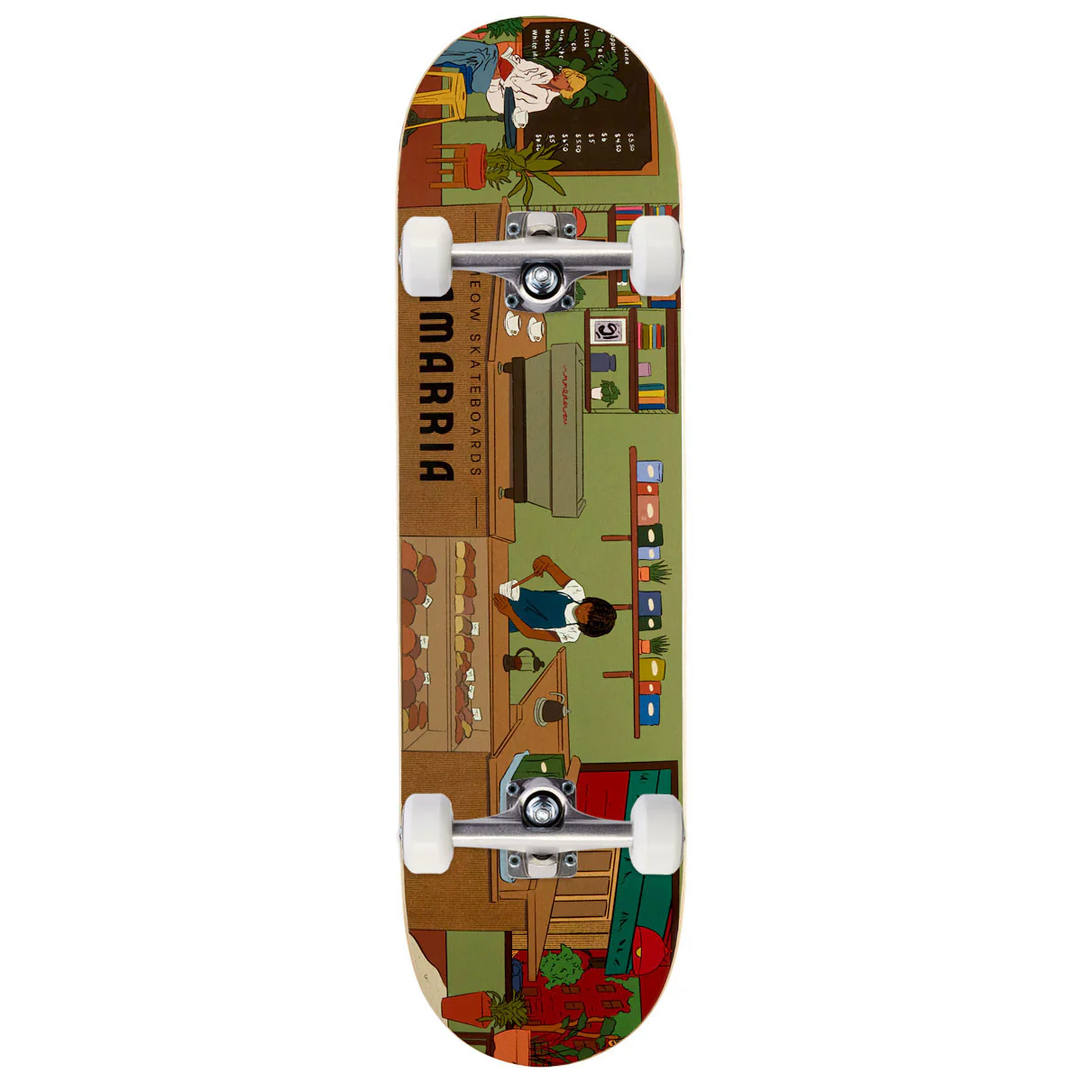 Meow Samarria Brevard Coffee Shop Skateboard Complete - 8.375"
