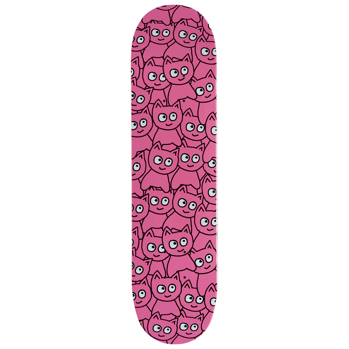 Meow Sticker Pile Skateboard Deck - Pink - 7.25"