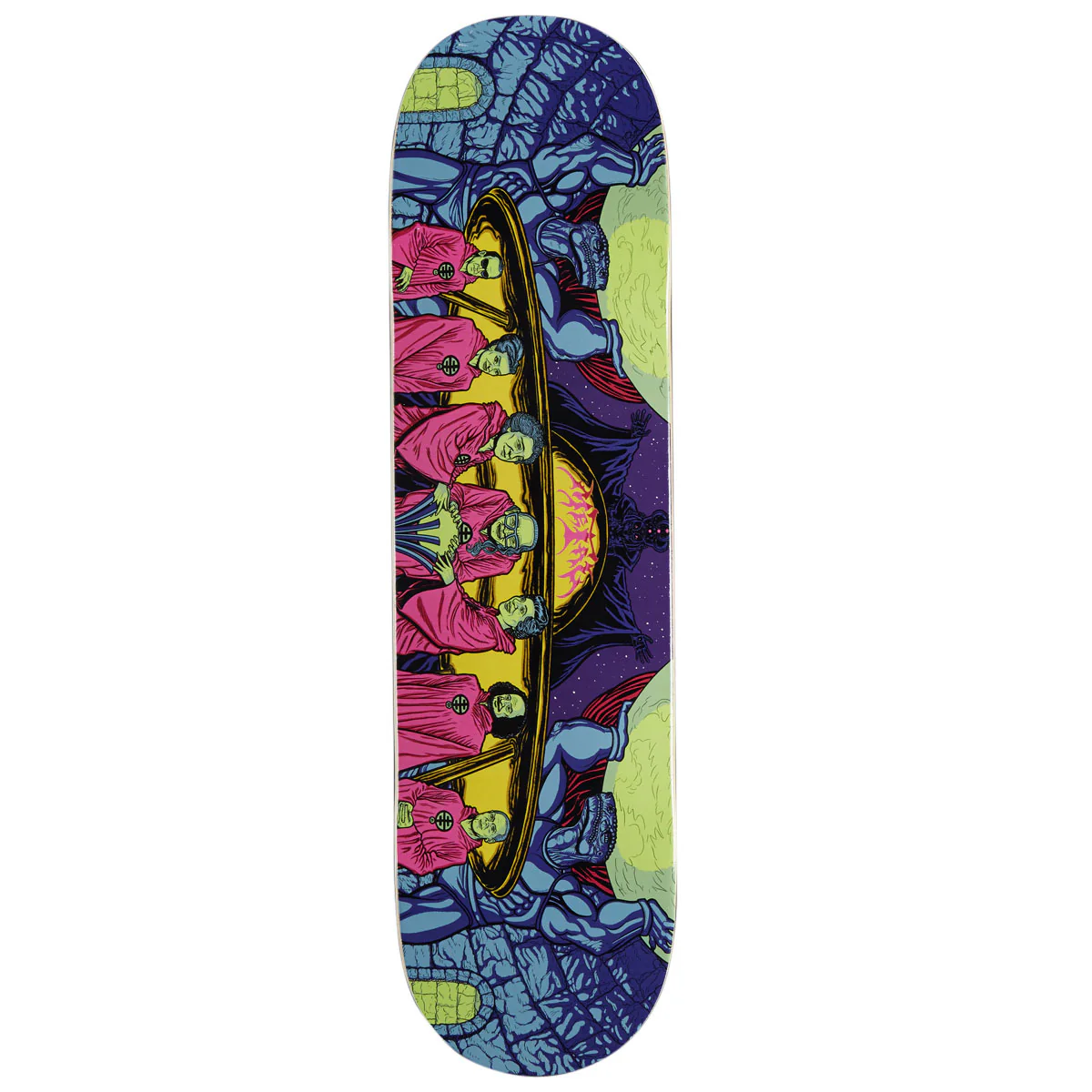 Metal Lizard People Longboy Skateboard Deck - 8.50"