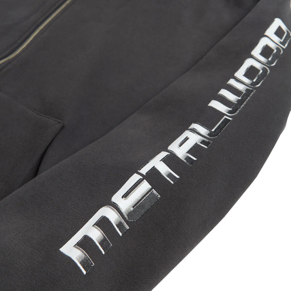 Metalwood Moto Zip Hoodie - Tar - Image 3