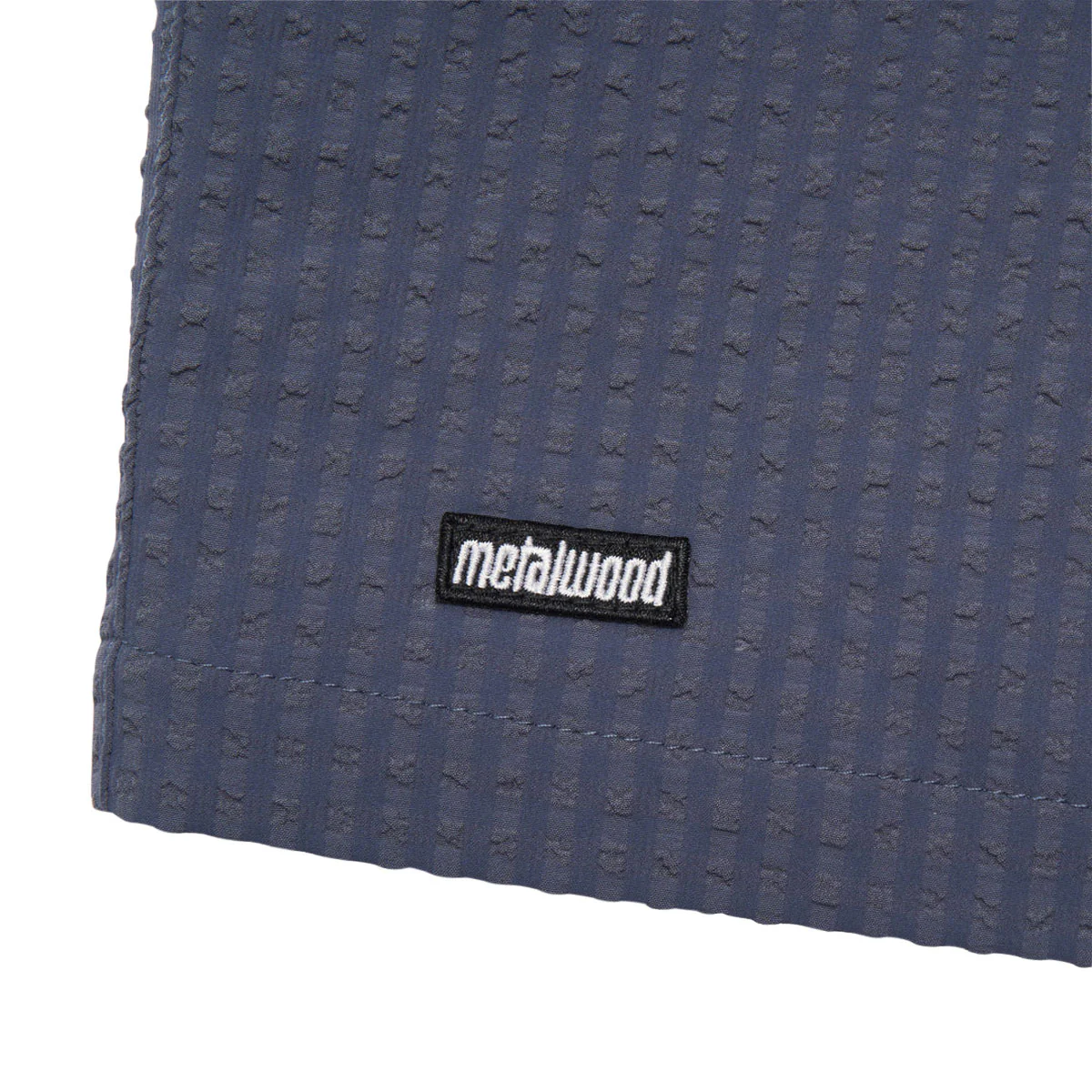 Metalwood Seersucker Spa Shorts - Navy - Image 3