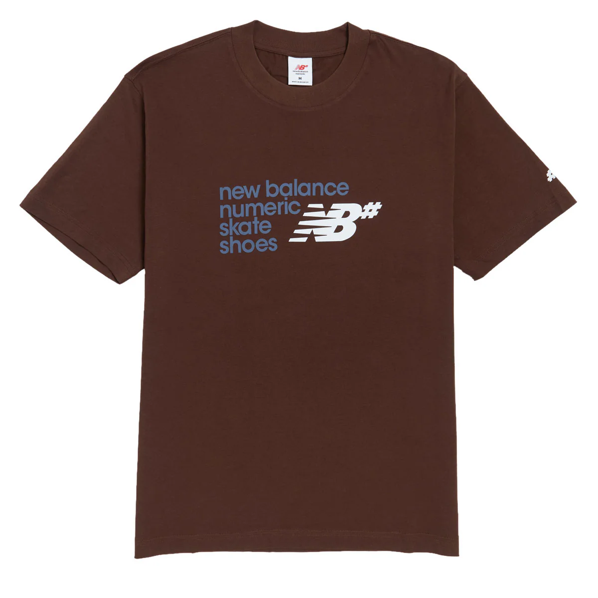 New Balance Numeric Stacked Graphic T-Shirt - Pumpernickel