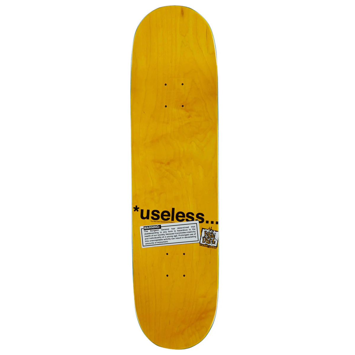 New Deal Useless Wooden Toys Popsicle Skateboard Complete - 8.25" - Image 2