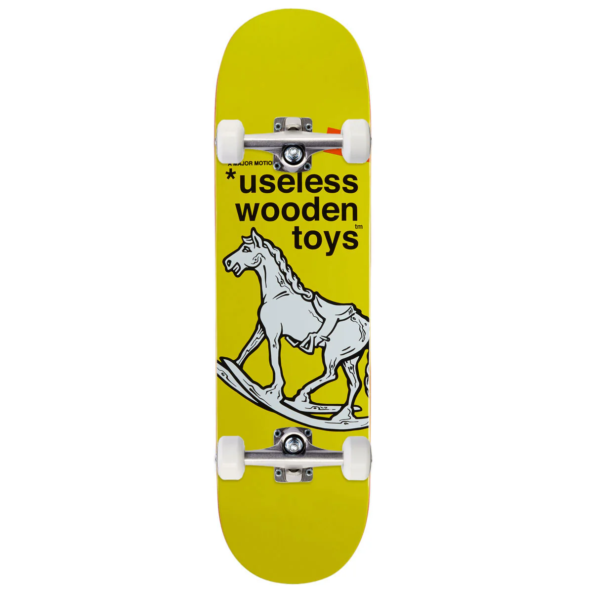 New Deal Useless Wooden Toys Popsicle Skateboard Complete - 8.50"