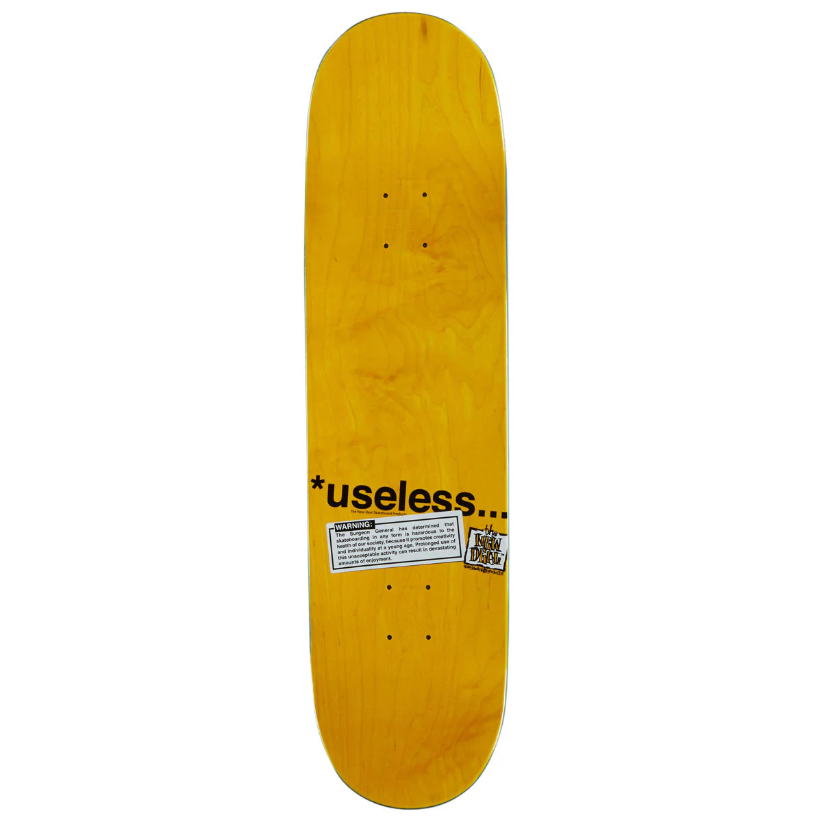 New Deal Useless Wooden Toys Popsicle Skateboard Deck - 8.50" - Image 2