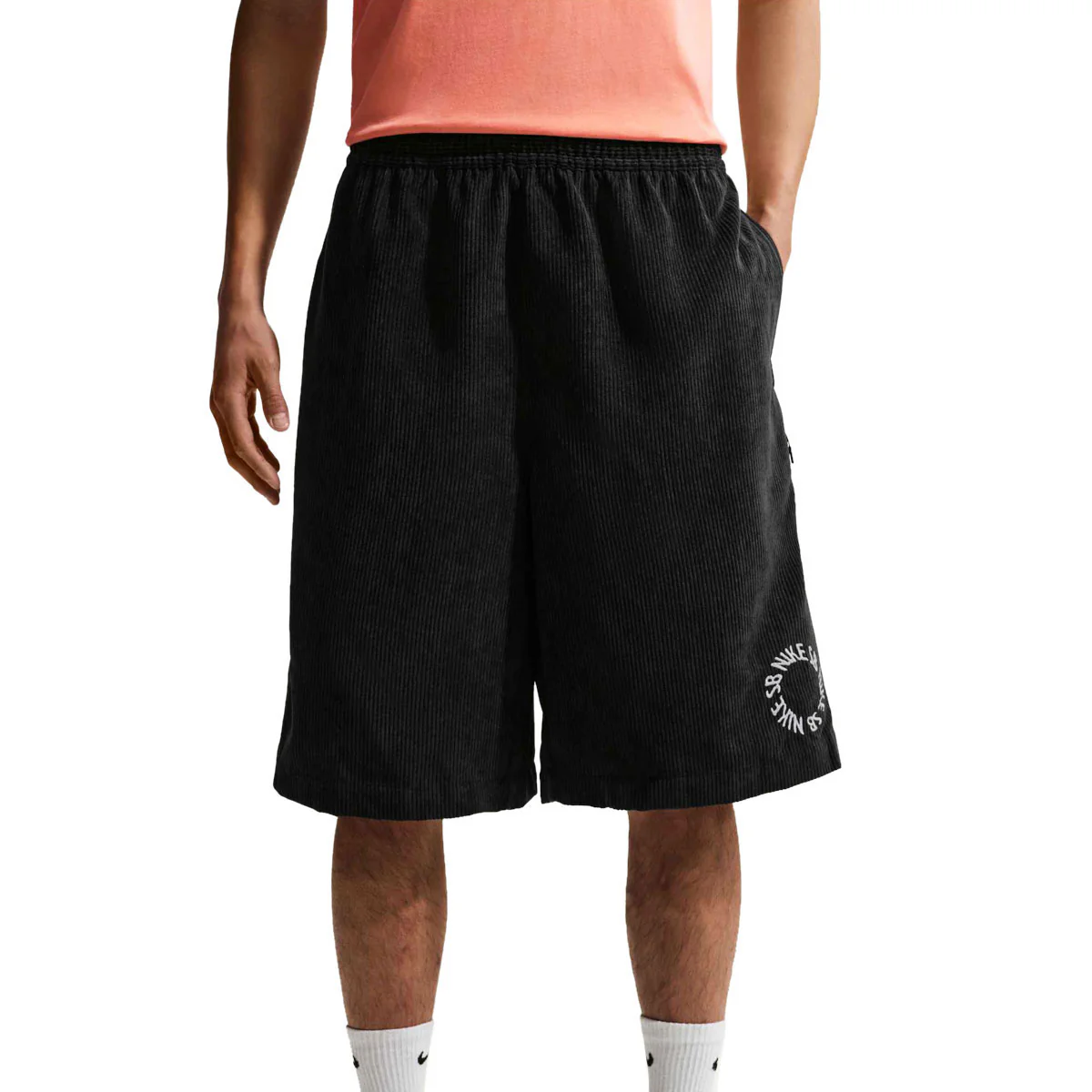 Nike SB Cord Shorts - Black/White - Image 2