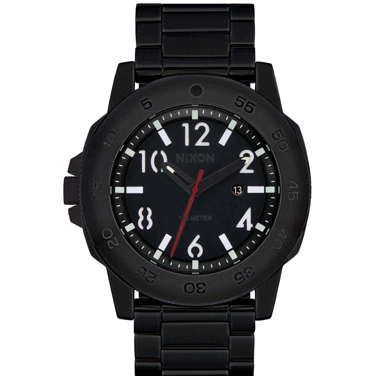 Nixon Smyth 44 Watch - Super Black/Black
