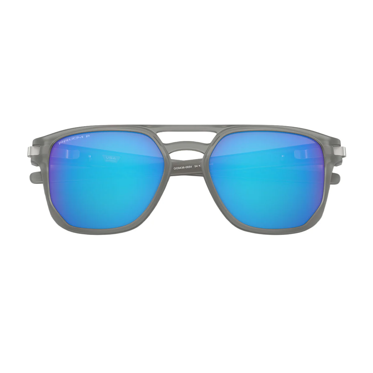Oakley Latch Beta Sunglasses - Matte Grey Ink/PRIZM Sapphire Polarized Lens - Image 4