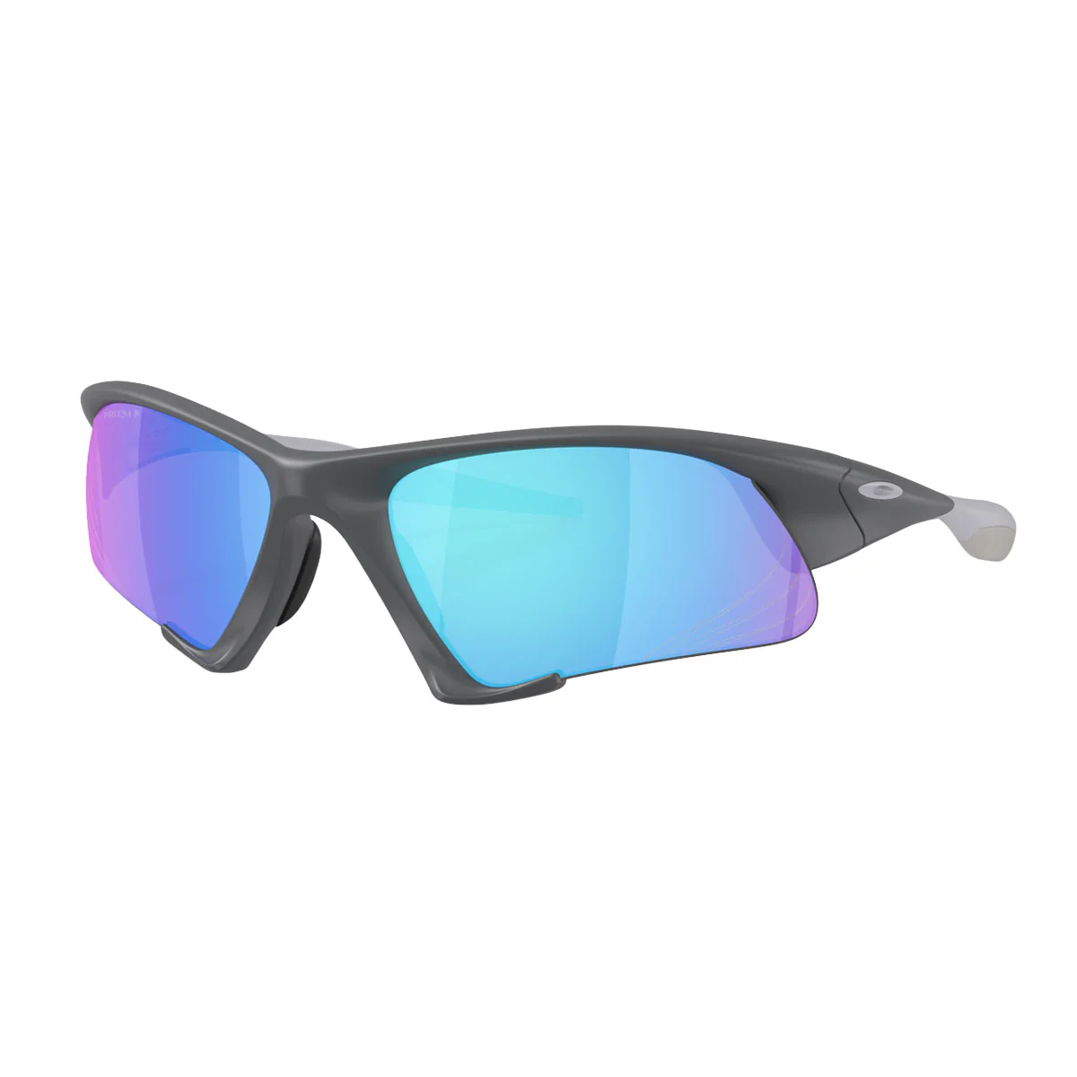 Oakley Suture Jacket Sunglasses - Matte Carbon/PRIZM Sapphire Polarized Lens - Image 2