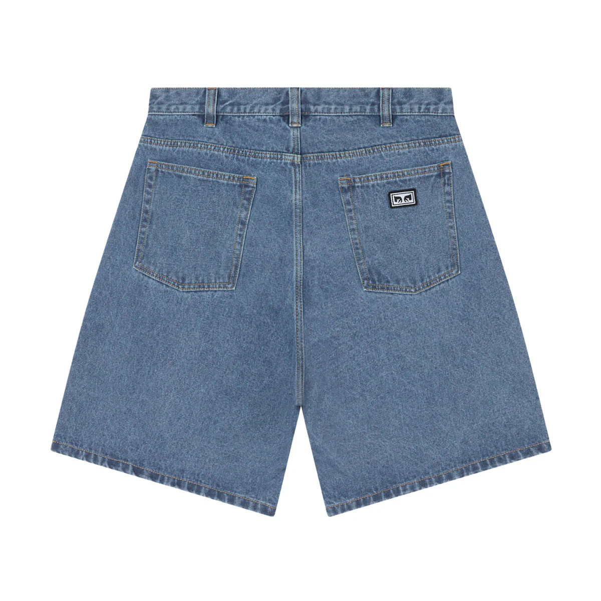 Obey Bigwig Baggy Denim Shorts - Light Indigo II - Image 2
