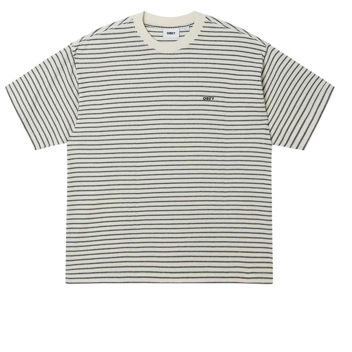 Obey Edwin Tee T-Shirt - Cream Mutli