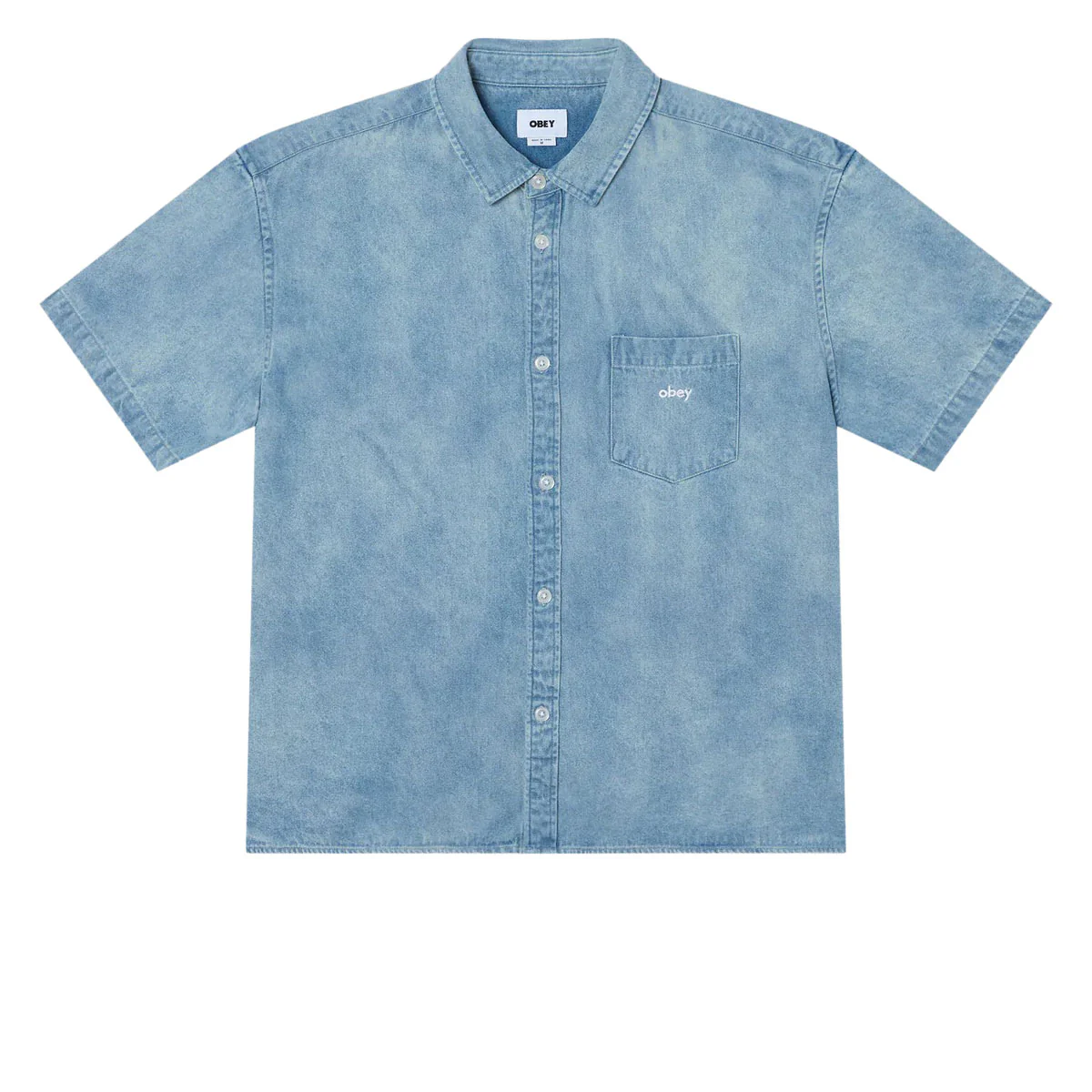 Obey Owens Denim Shirt - Bleached Indigo