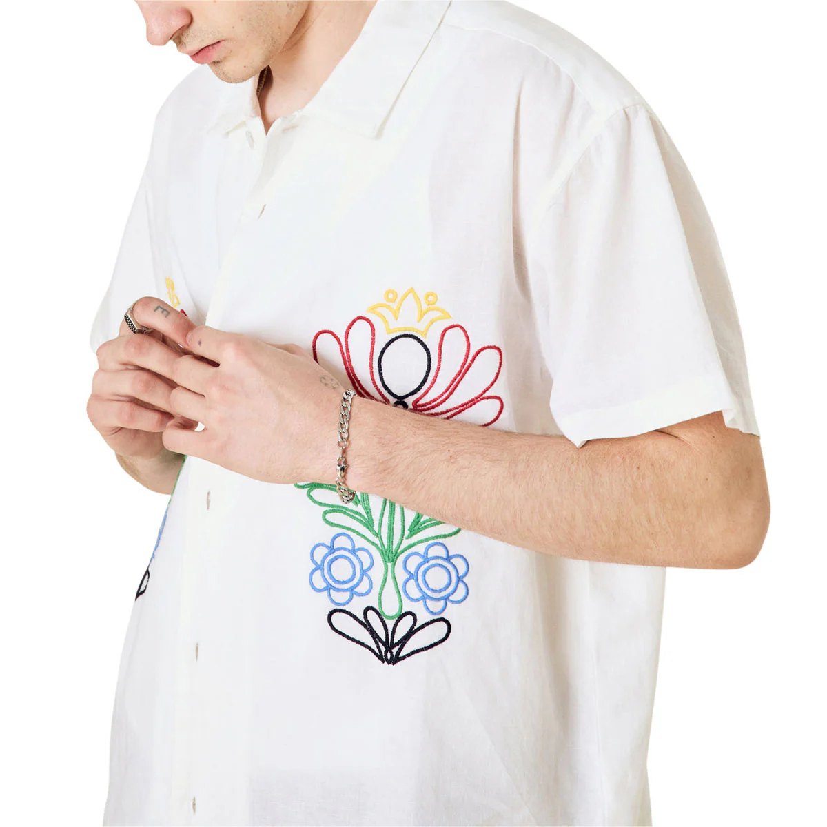 Obey Perry Woven Shirt - White - Image 2