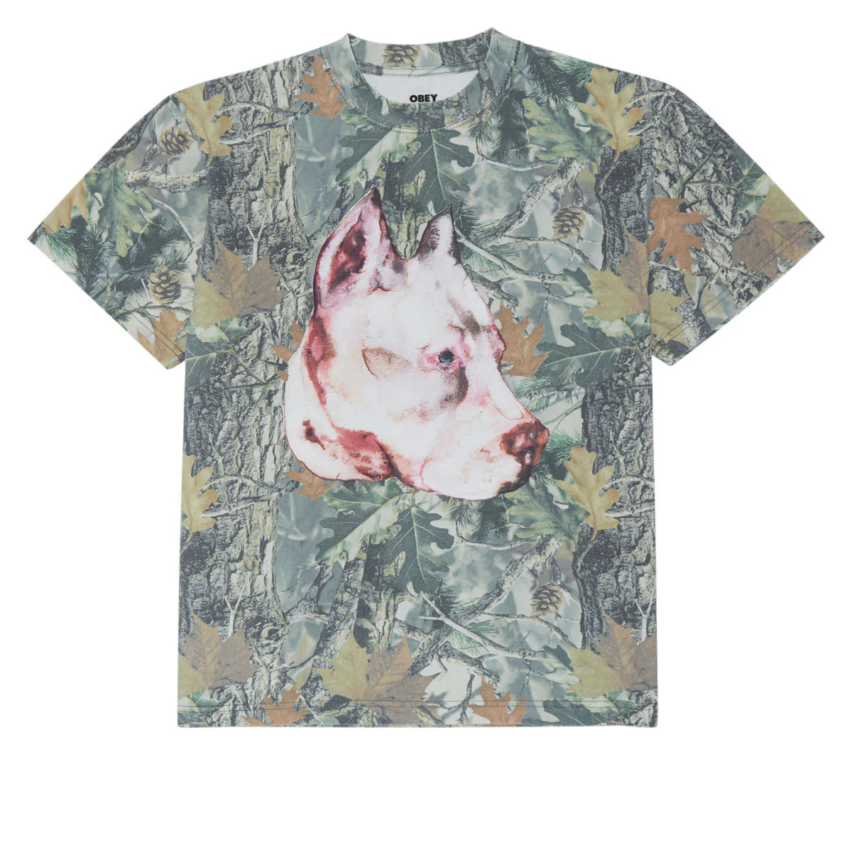 Obey Pit T-Shirt - Leaf Camo