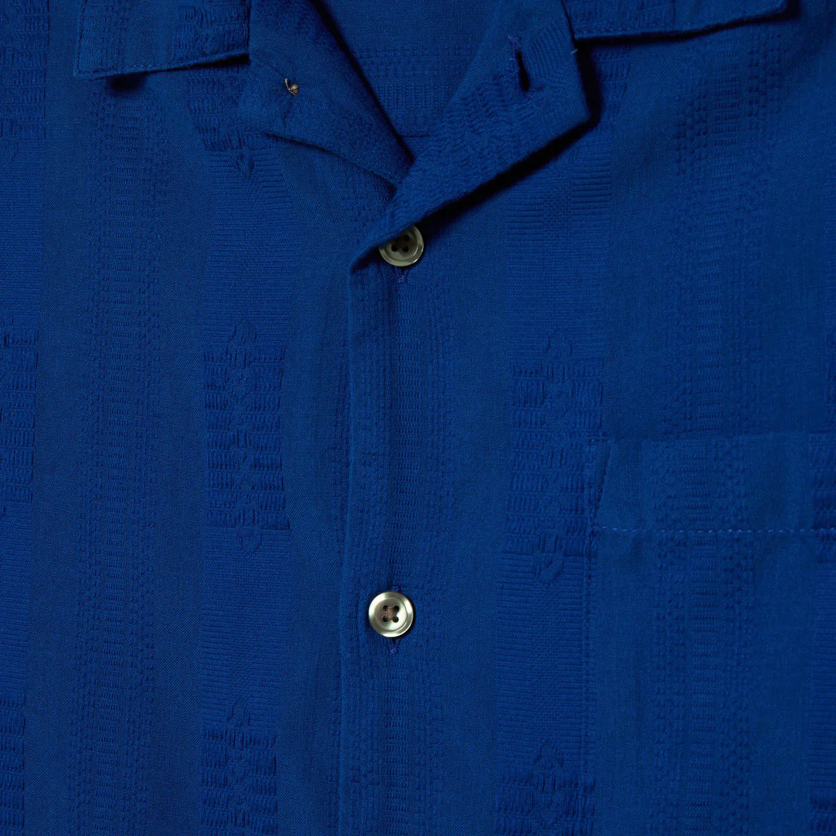 Obey Samuel Woven Shirt - Dazzling Blue Multi - Image 3