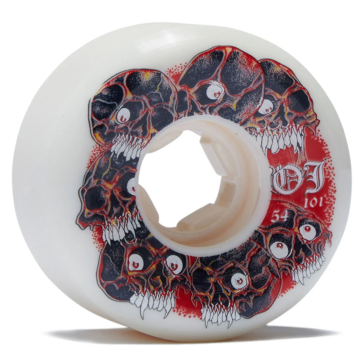 OJ Grey Matter Juice Original Hardline 101a Skateboard Wheels - White - 54mm