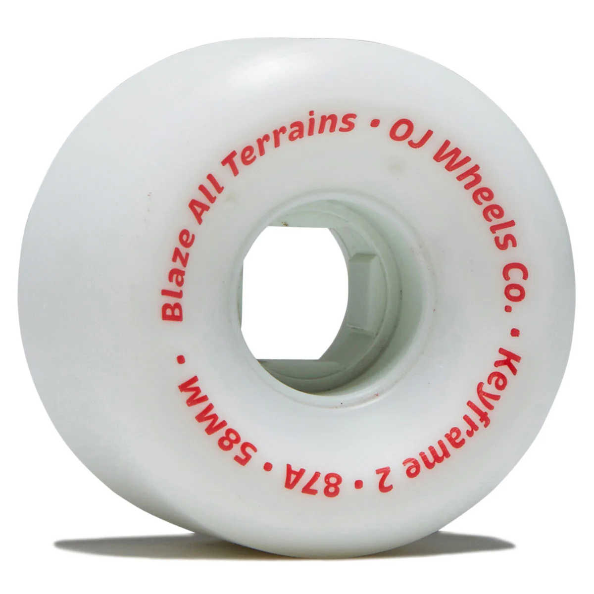 OJ Keyframe 2 87a Skateboard Wheels - White - 58mm