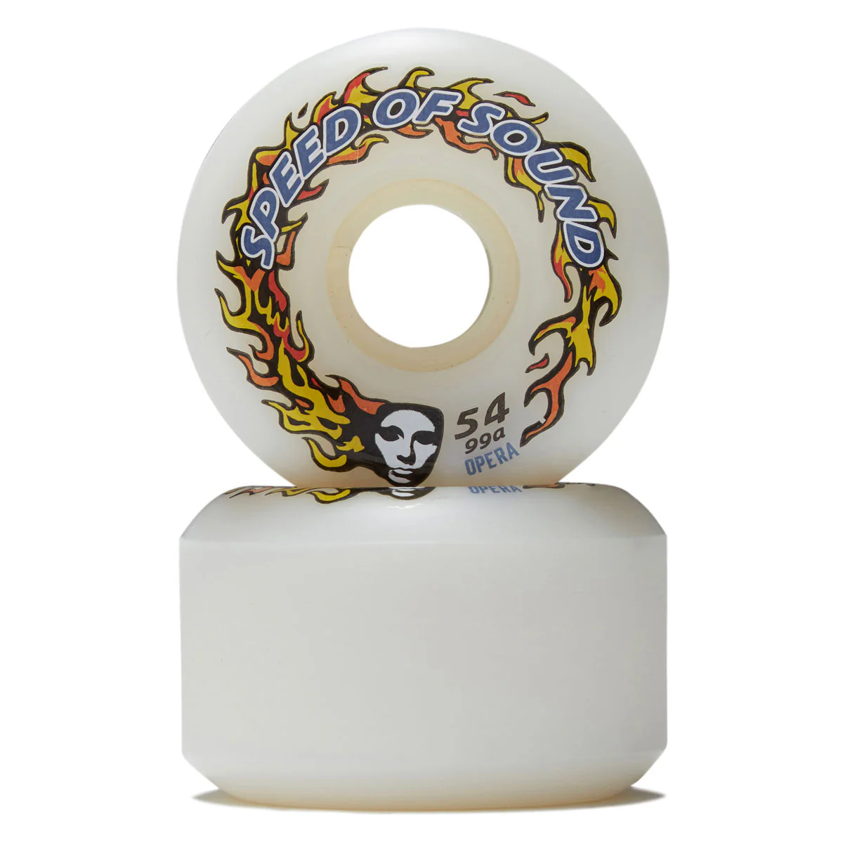 Opera SOS Fire Mask Hardline Conical 99a Skateboard Wheels - Candle White - 54mm - Image 2