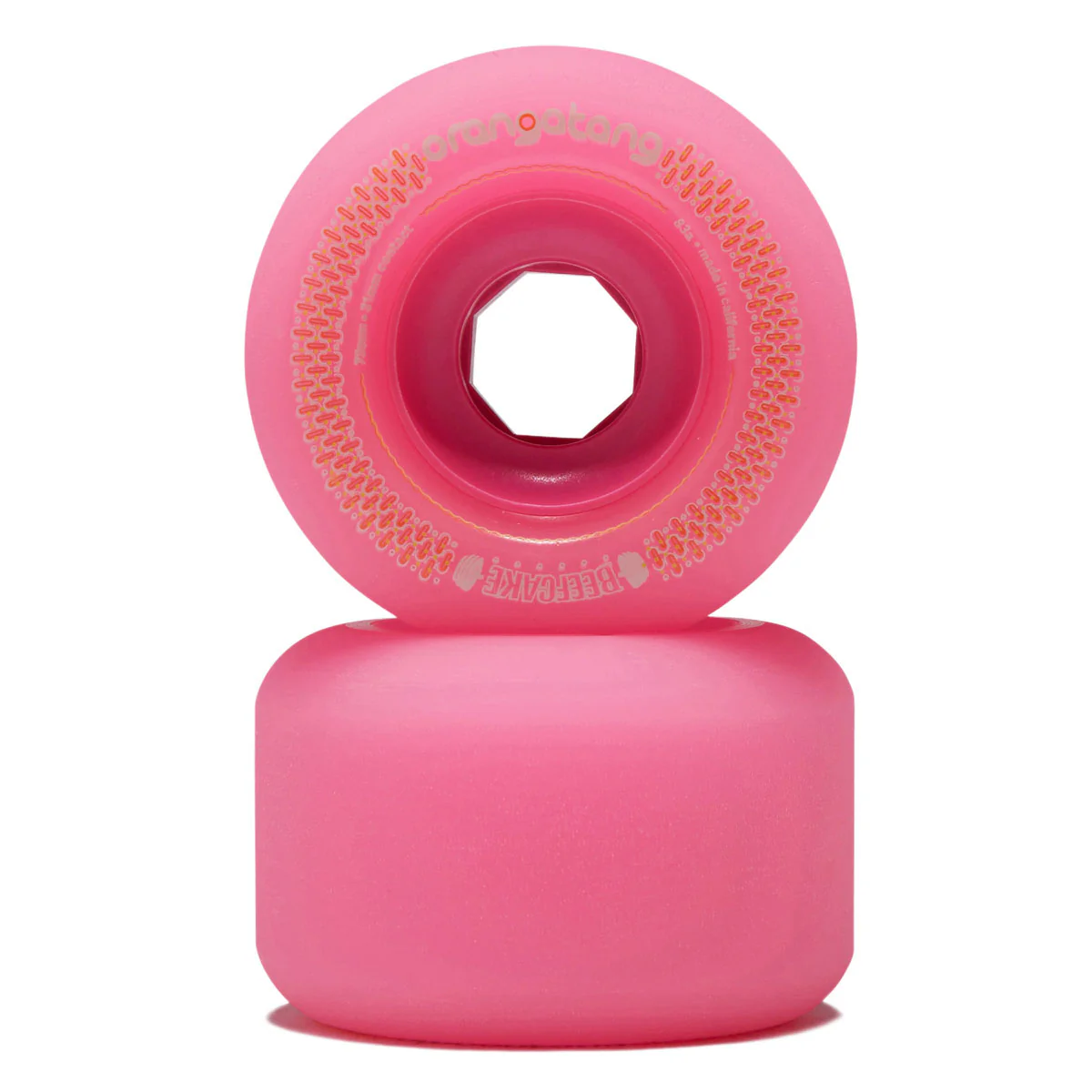 Orangatang Beefcake 83a Longboard Wheels - Pink - 73mm - Image 2