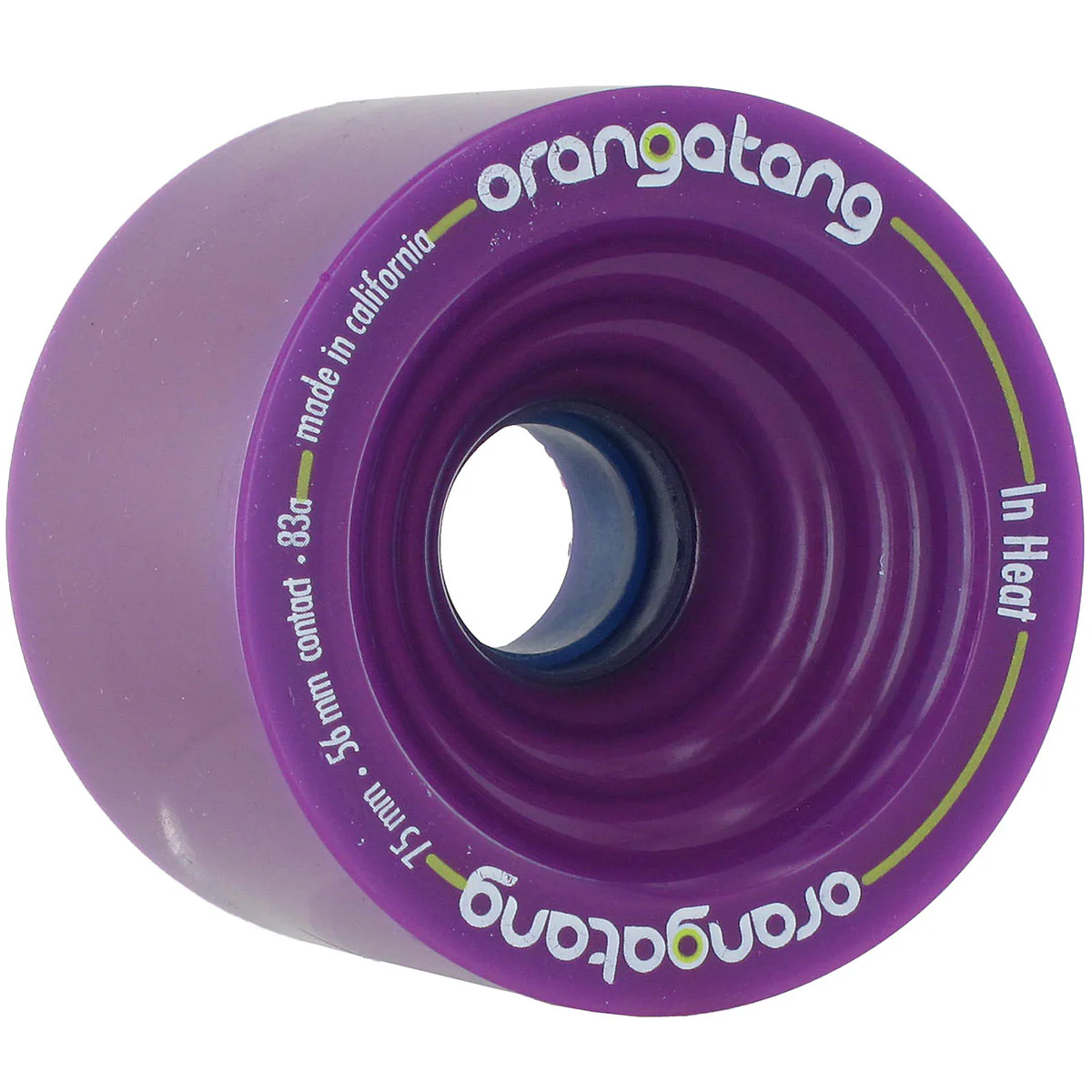 Orangatang In Heat 83a Longboard Wheels - Purple - 75mm