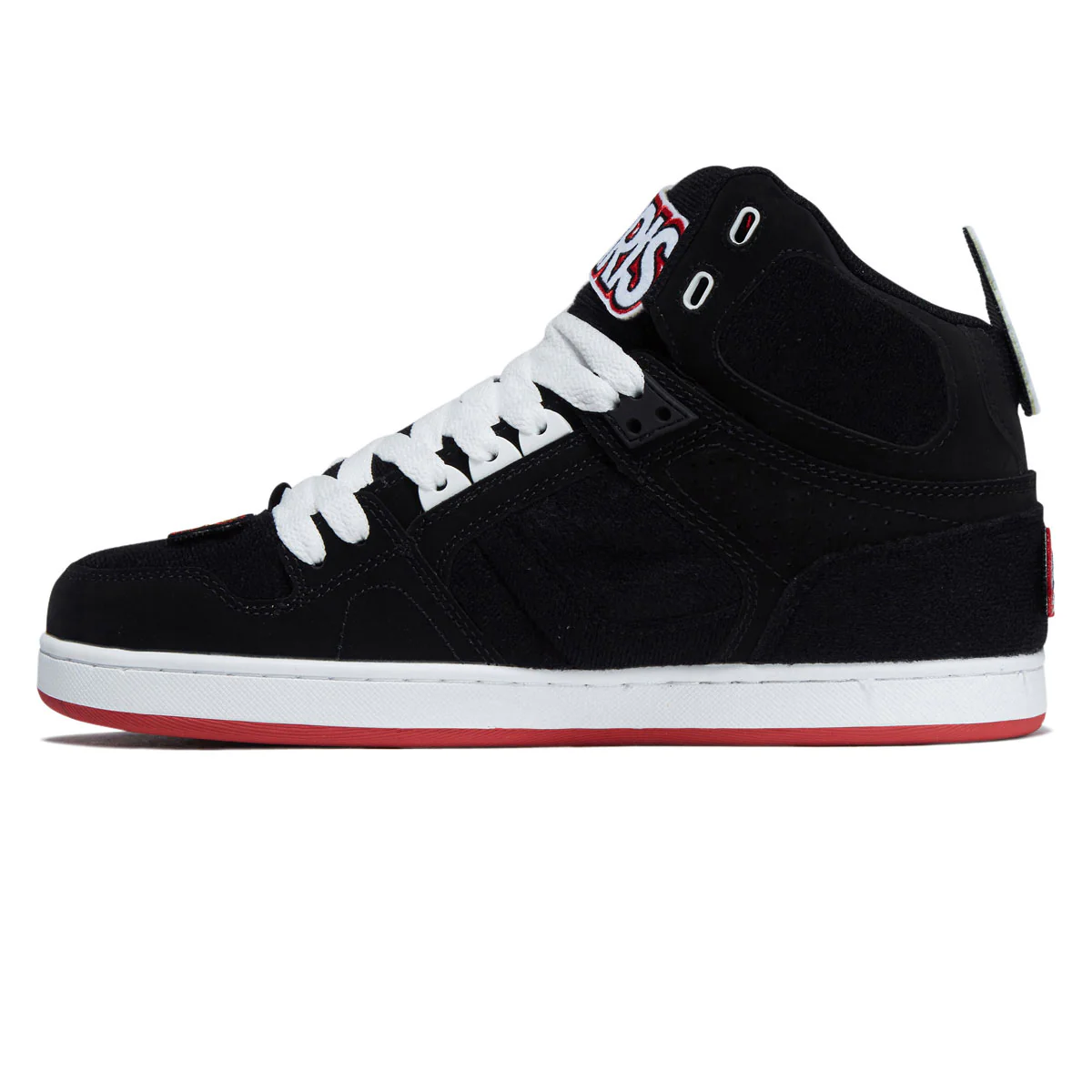 Osiris NYC 83 CLK Shoes - Black/Red/Velcro - Image 2