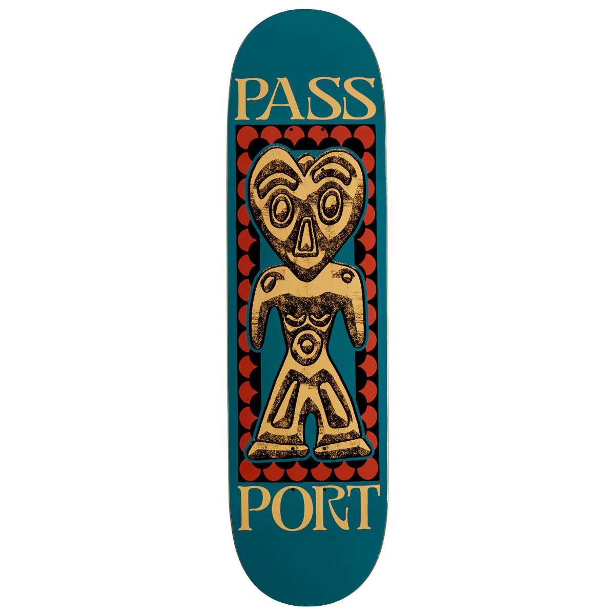 Passport Dogu Series Heart Head Skateboard Deck - 8.50"