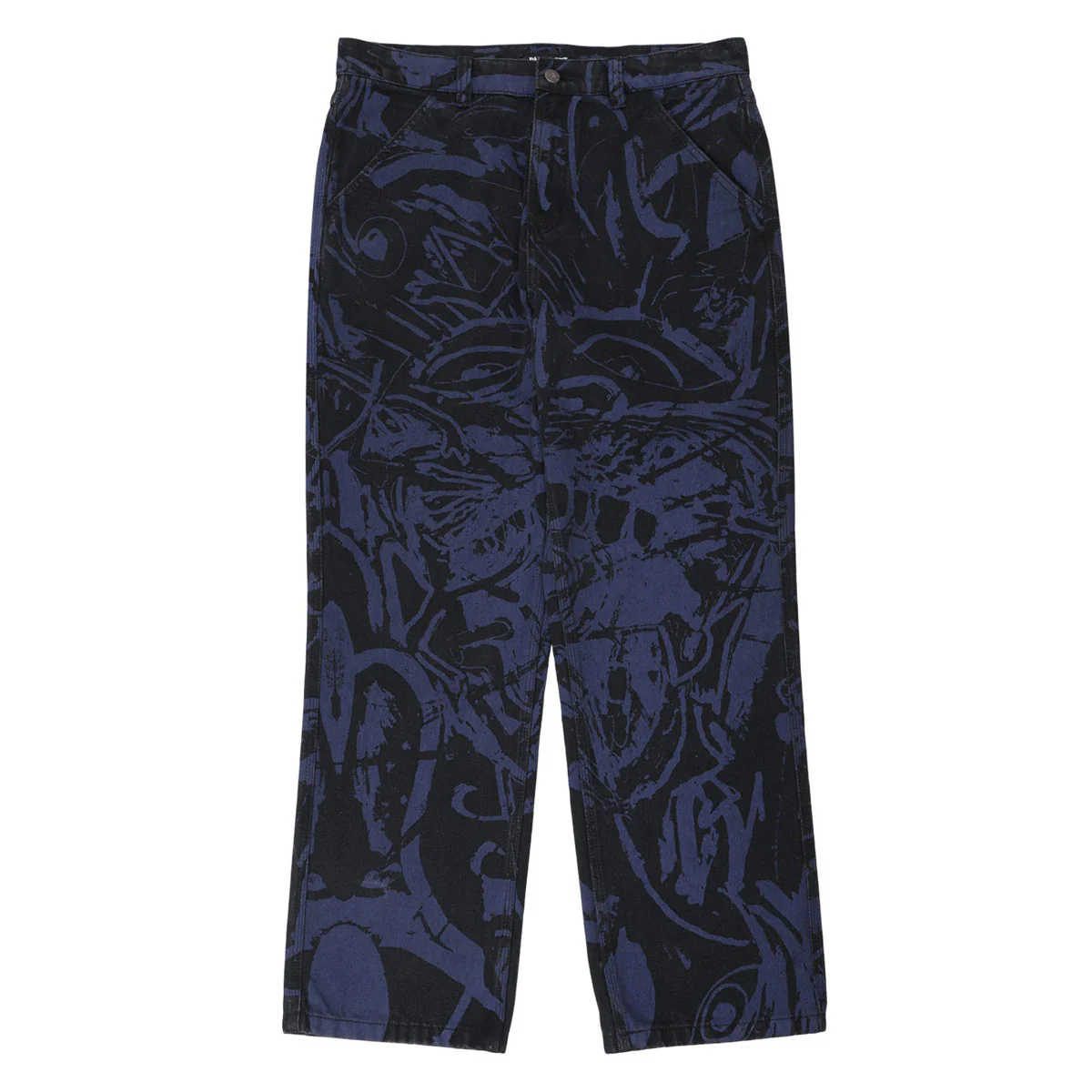 Passport Goes Around Workers Club Classic Jeans - Black/Navy