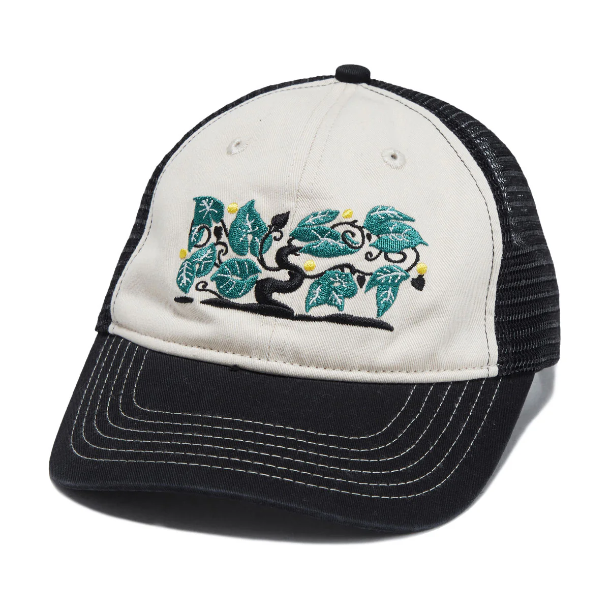 Passport Orchard Leagues Trucker Hat - Black/Off White