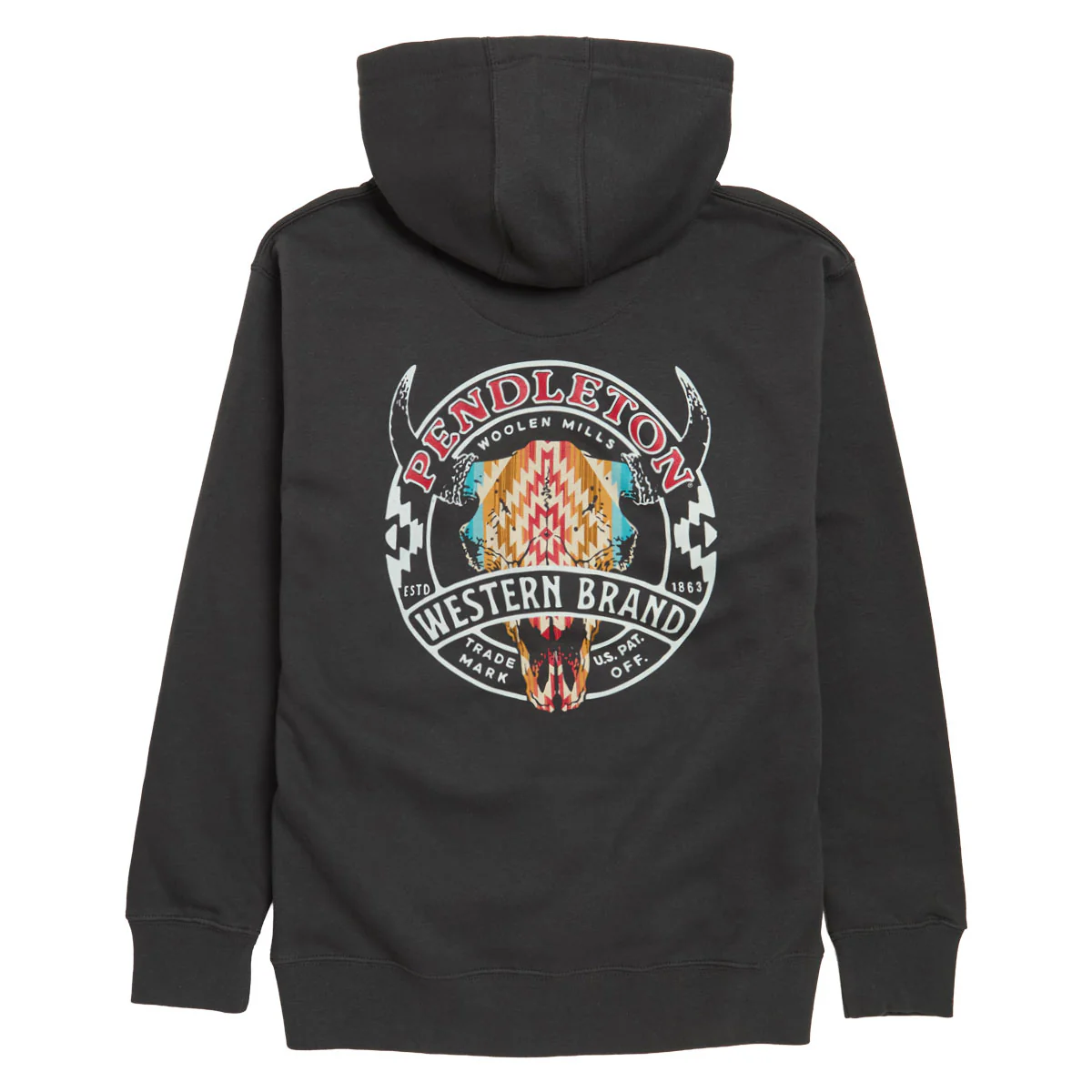 Pendleton Western Brand Logo Graphic Hoodie - Vintage Black/Multi