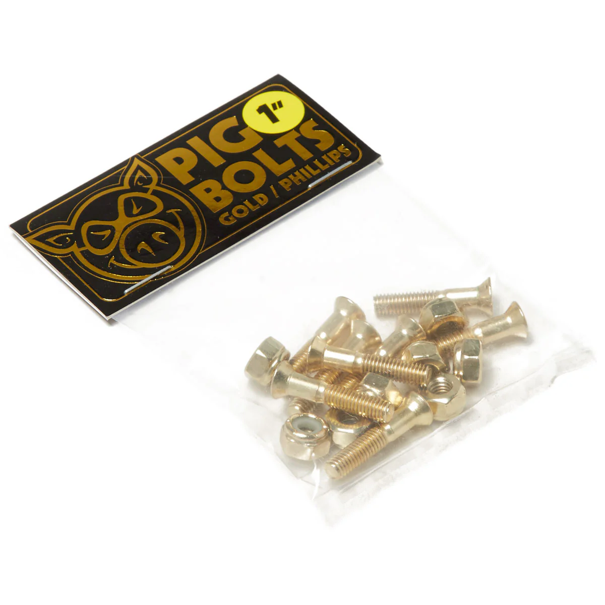 Pig Phillips Hardware - Anonized Gold - 1"