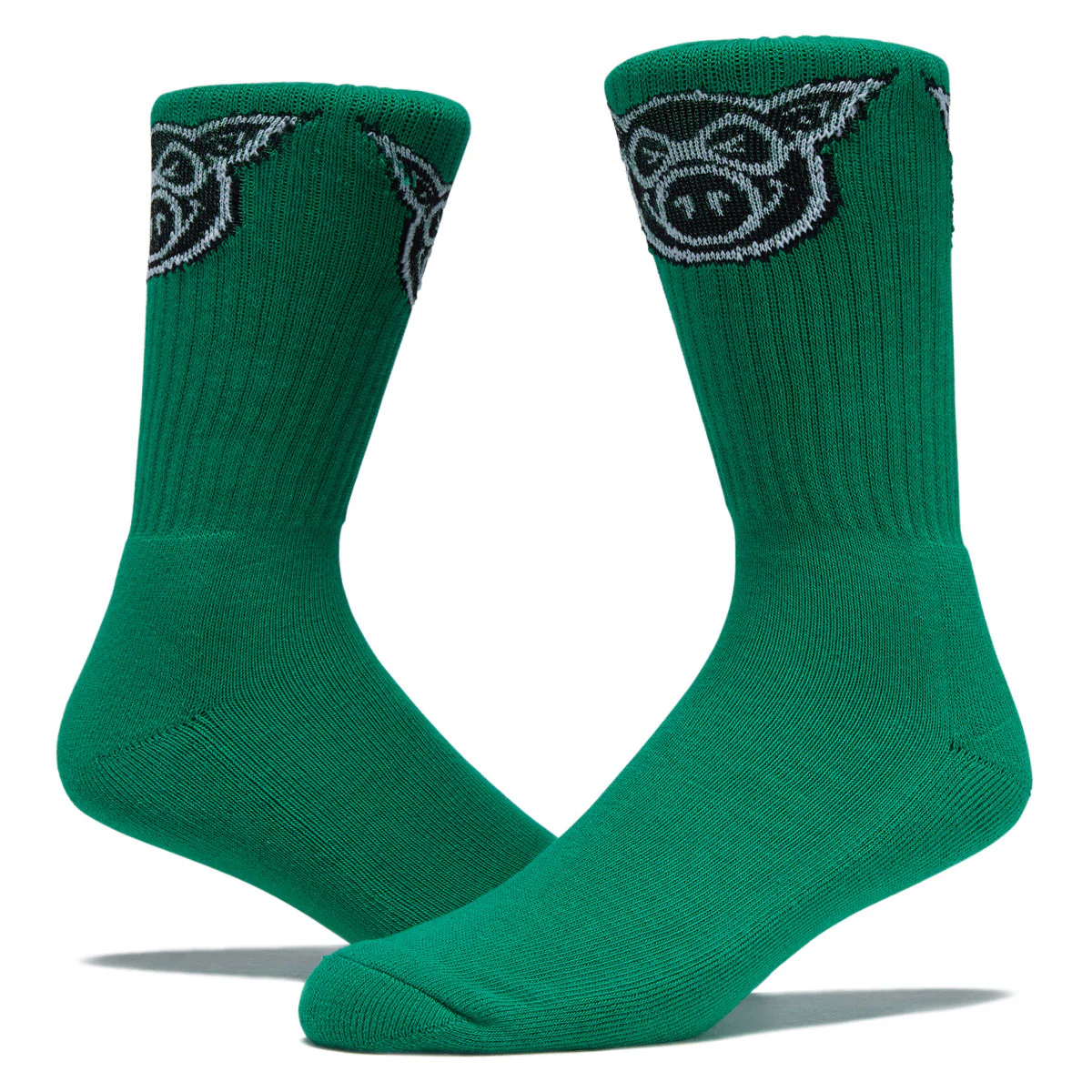 Pig Head Socks - Kelly - Image 2