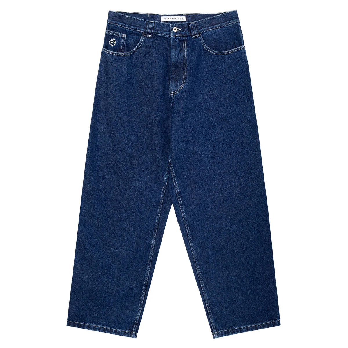 Polar Big Boy Jeans - Dark Blue/White Stitching