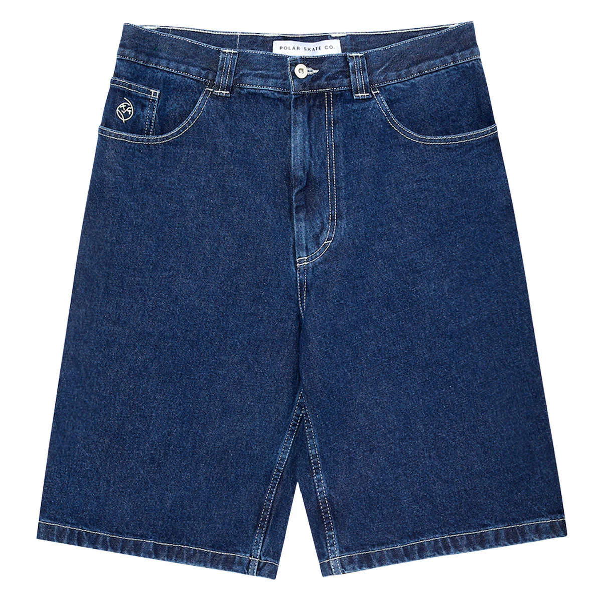 Polar Big Boy Shorts - Dark Blue/White Stitching