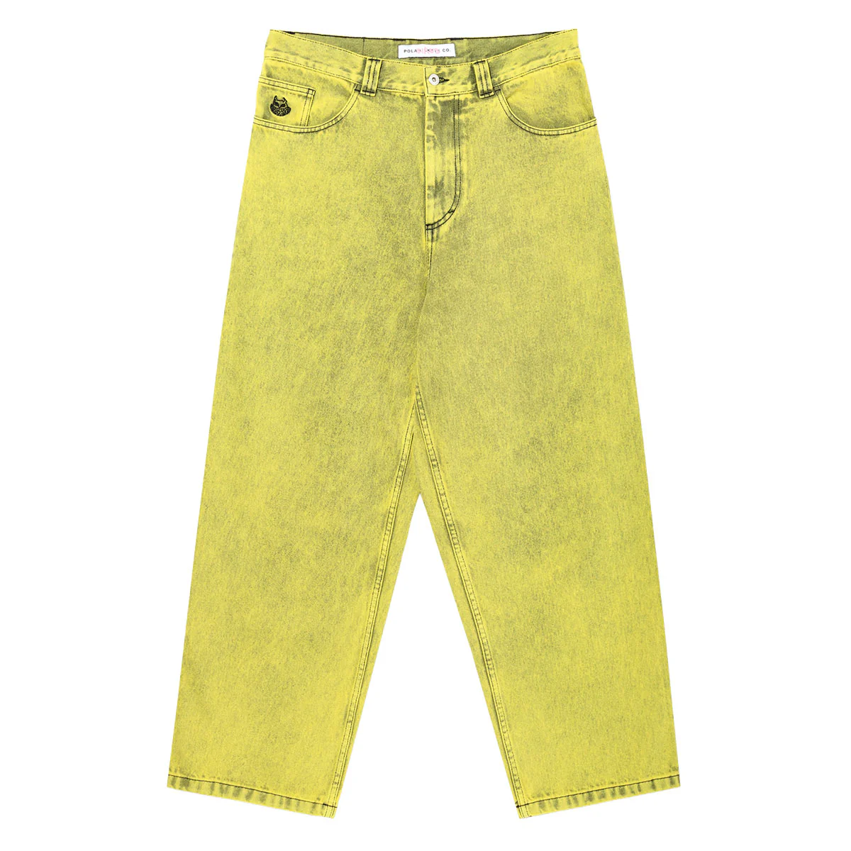 Polar Demon Child Big Boy Jeans - Lemon Black
