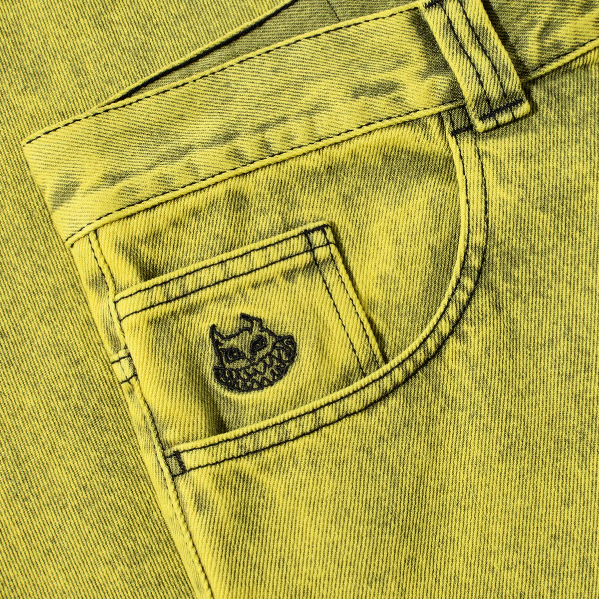 Polar Demon Child Big Boy Jeans - Lemon Black - Image 3