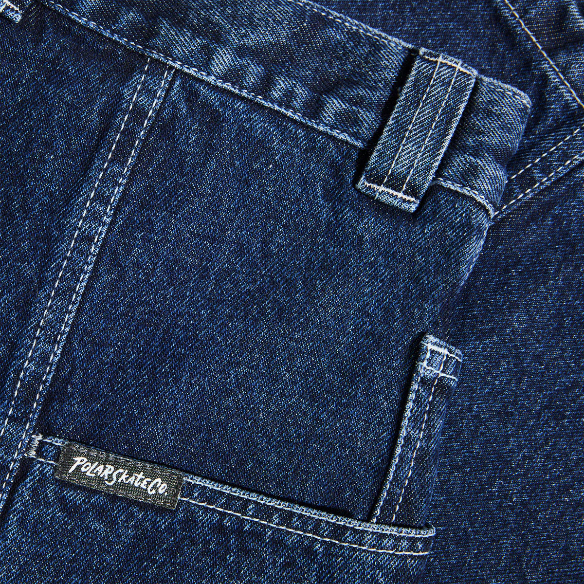Polar Jiro Shorts - Dark Blue/White Stitching - Image 4
