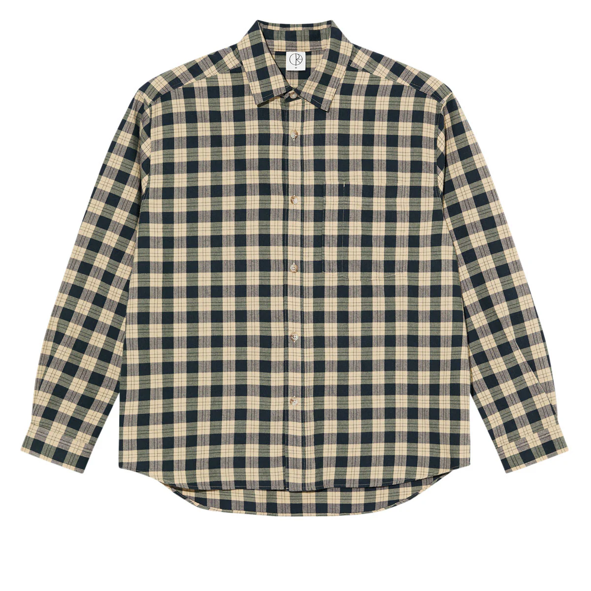 Polar Mitchell Long Sleeve Shirt - Teal/Butter