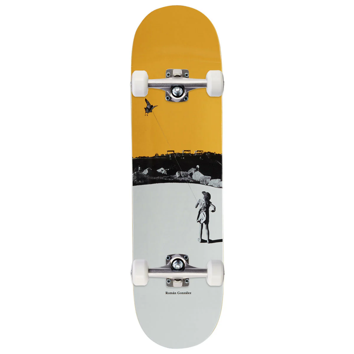 Polar Roman Gonzalez Kite Skateboard Complete - Yellow - 8.25"