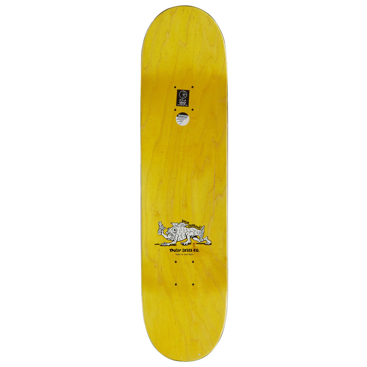 Polar Shin Sanbongi Bongi Boy Skateboard Complete - Yellow - 8.25" - Image 2