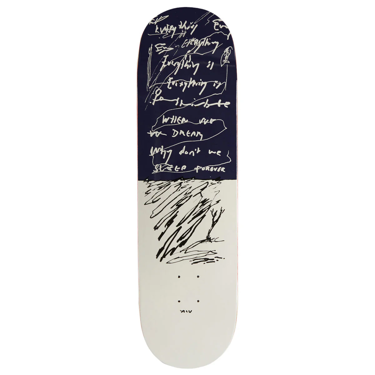 Polar Team Alv Sleep Forever Short Shape Skateboard Deck - 8.625"