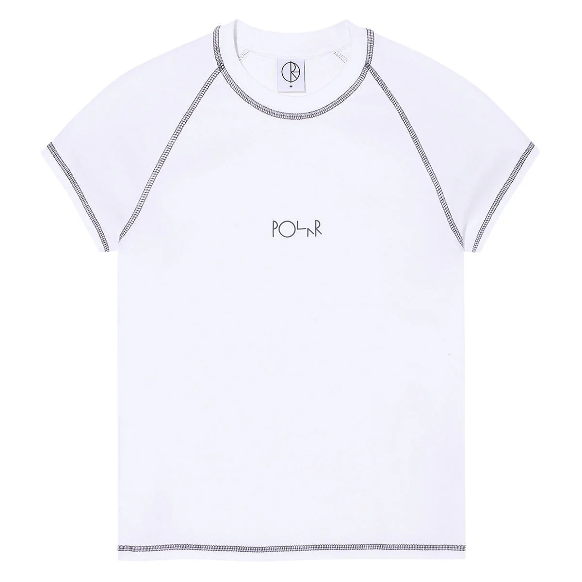 Polar Womens Script Logo Baby T-Shirt - White/Graphite