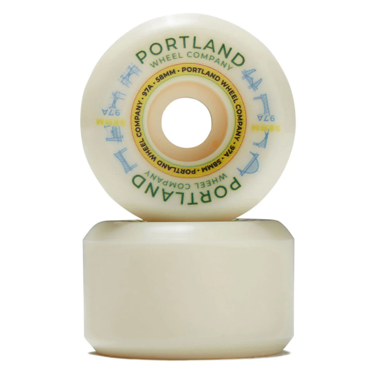 Portland Wheel Company Bridge Town 97d Skateboard Wheels - 58mm - Image 2