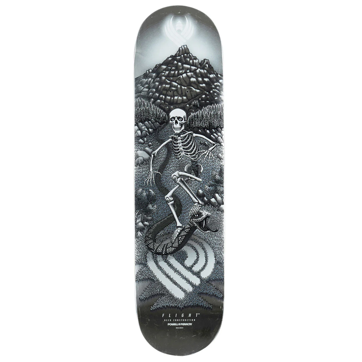 Powell-Peralta Flight JM Duran Sidewinder 05 Skateboard Deck - Silver Foil - 8.88"